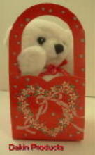 valentine box with plush bear