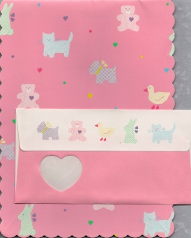 cat, dog, bunny, and duck pattern